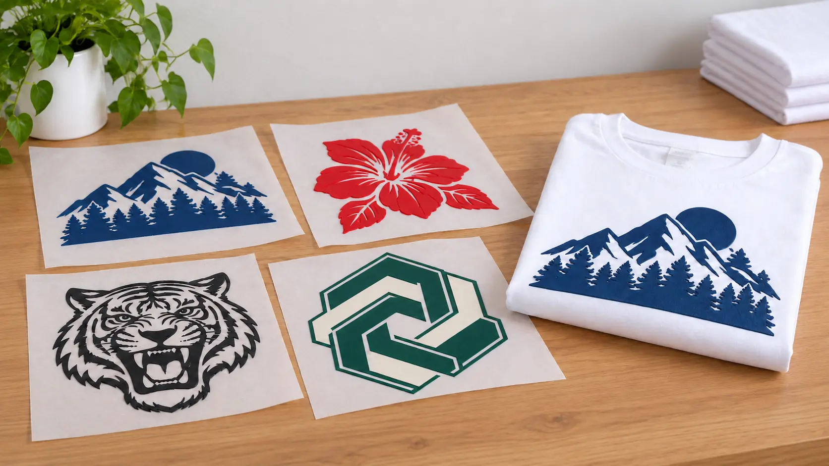 Screen print transfers and finished printed garment