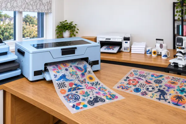 Efficiently arranged DTF gang sheet printing